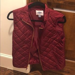 Old Navy Burgundy Vest